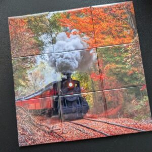 3x3 puzzle of 2x2 inch magnets